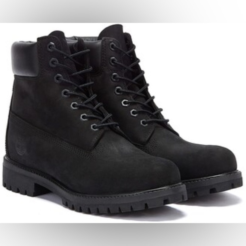 Timberland triple black Kid’s 6in waterproof leather
